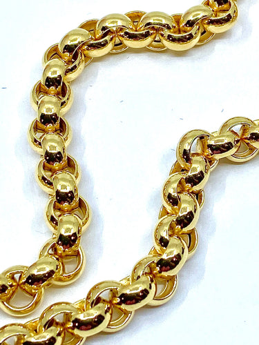 Collier Collier or jaune mailles rondes 58 Facettes AB240