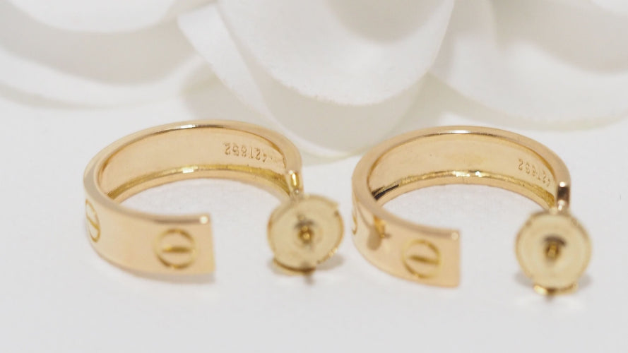 Boucles d'oreilles Cartier - Boucles d'Oreilles Love Or Jaune 58 Facettes 32375