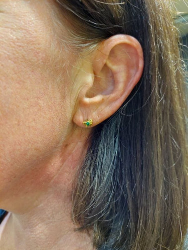 Boucles d'oreilles BOUCLES D'OREILLES PÉPITES ÉMERAUDES 58 Facettes 074991