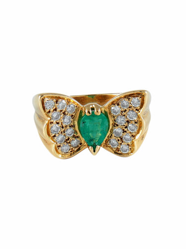 Bague Bague Papillon émeraude 58 Facettes