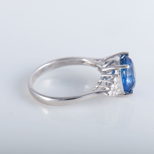 Bague 52 Bague Saphir de Ceylan Diamants 58 Facettes