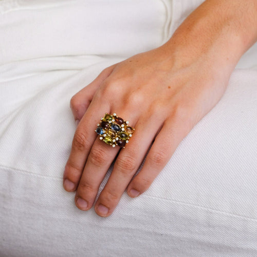 Bague 53 Bague Multicolore 58 Facettes 2.191