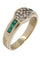 Bague 56 BAGUE MODERNE ÉMERAUDES ET DIAMANTS 58 Facettes 041141