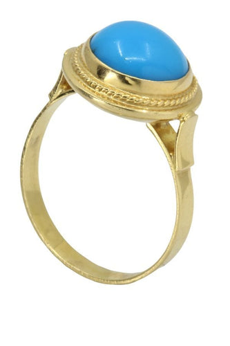 Bague 60 BAGUE TURQUOISE CABOCHON 58 Facettes 044051