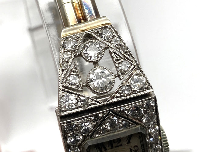 Montre Montre Art Déco diamants 2.44 cts 58 Facettes 07/07 - 16