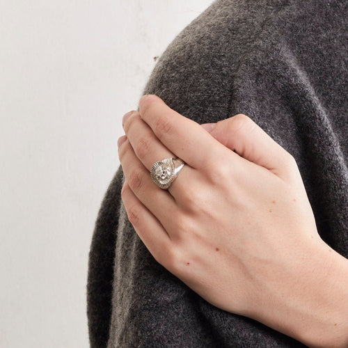 Bague 51 Bague tourbillon or gris diamant 58 Facettes