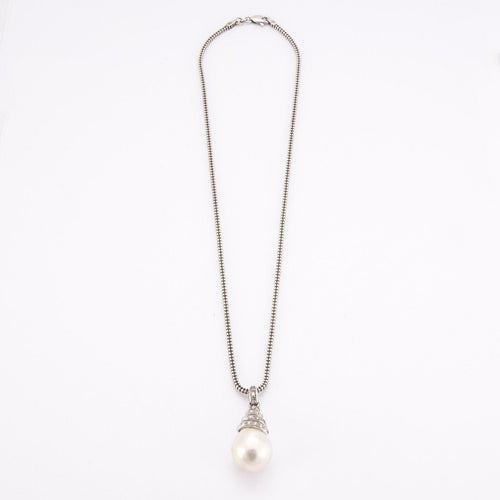 Collier Collier Pendentif Perle baroque 58 Facettes