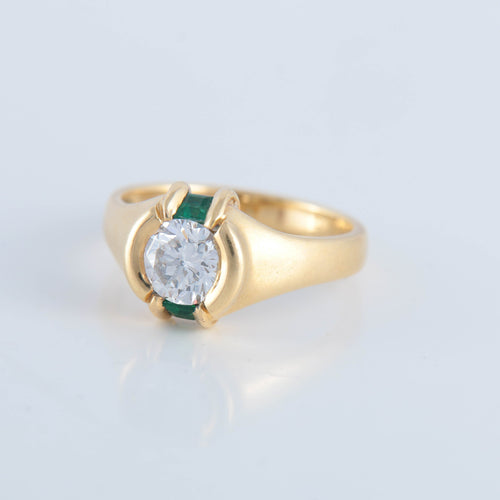 Bague Bague Mellerio diamant émeraude 58 Facettes