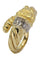 Bague 51 BAGUE TÊTE DE LION RUBIS ET DIAMANTS 58 Facettes 046871