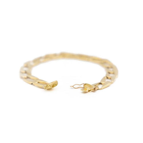 Bracelet Bracelet Maille plate Or jaune 58 Facettes 1984331CN