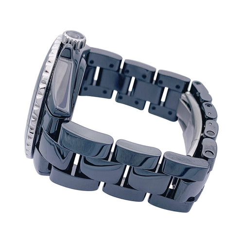 Montre Montre Chanel J12 céramique noire, diamants. 58 Facettes 33111