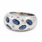 Bague 51 Bague Jonc Or blanc Saphir 58 Facettes 2282567CN