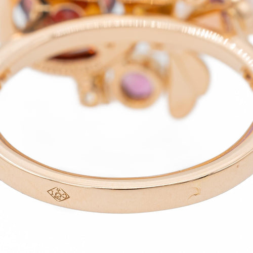 Bague 53 Chaumet Bague Attrape moi si tu m'aimes Or rose Grenat pyrope 58 Facettes 2648763CN