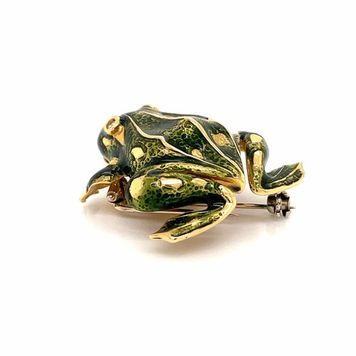 Broche TIFFANY & CO 6 Pendentif/broche grenouille Email Diamants 58 Facettes