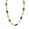 Collier Sautoir vintage grains de café, or jaune et oeil de tigre. 58 Facettes 32491
