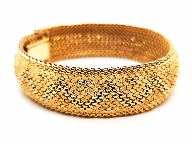 Bracelet Bracelet Maille polonaise Or jaune 58 Facettes 1232194CN