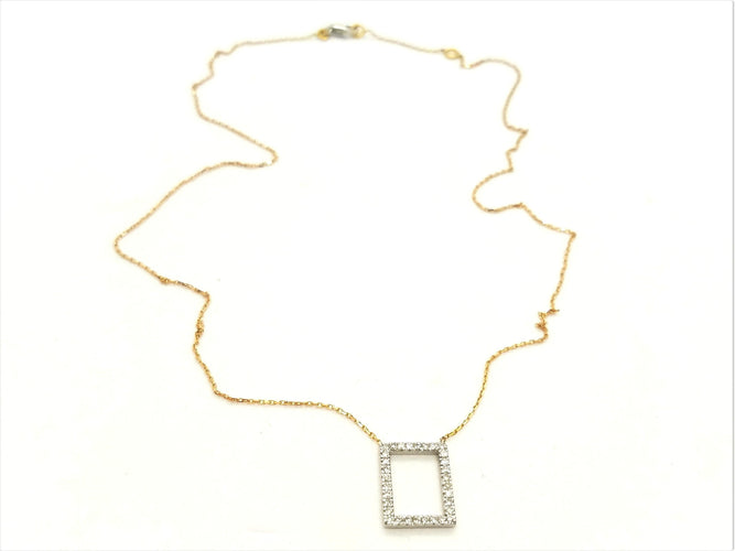 Collier Collier Graphique Or blanc Diamant 58 Facettes 579205RV