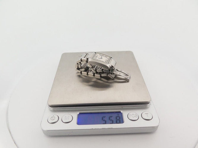 Montre montre CARTIER tank francaise pm acier quartz + etui lady 58 Facettes 255322