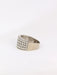 Bague Bague bandeau vintage or blanc diamants 58 Facettes J20