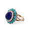 Bague Bague cocktail Boucheron Or jaune, Lapis Lazuli, Turquoises & Diamants 58 Facettes 1