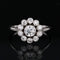 Bague 59 Bague ancienne fleur de diamants 58 Facettes 22-585