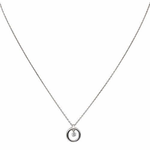 Collier Collier Pendentif Or blanc Diamant 58 Facettes 2708410CN