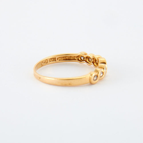 Bague Bague en or jaune & diamants 58 Facettes