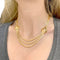 Collier Collier Draperie en or rose, vers 1950 58 Facettes 32286