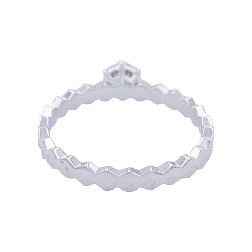 Bague 49 Bague Chaumet, "Solitaire Bee my Love", or blanc, diamants. 58 Facettes 32380