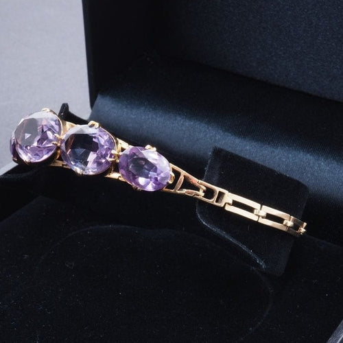 Bracelet Bracelet Or jaune Améthyste 58 Facettes 3887