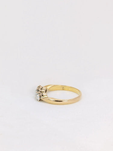 Bague 54.5 Bague Or jaune 3 Diamants 58 Facettes J151