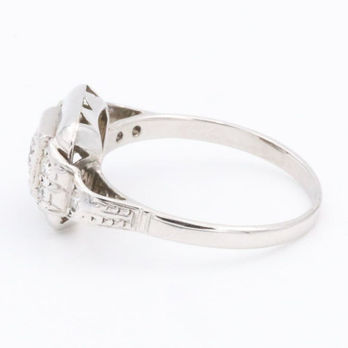 Bague 48 Bague Art déco Or blanc diamant 58 Facettes 1654249CN