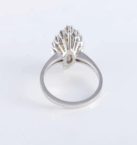 Bague Bague Marquise Saphir Diamants 58 Facettes