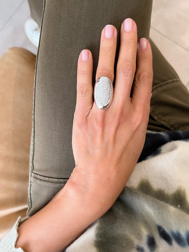 Bague Bague or gris et 53 diamants 58 Facettes