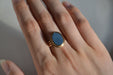 Bague 62 Bague plaque d'Agate unie 58 Facettes Ref2204