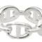 Bague 55 Hermès Bague Chaîne d'ancre Argent 58 Facettes 2804220CN