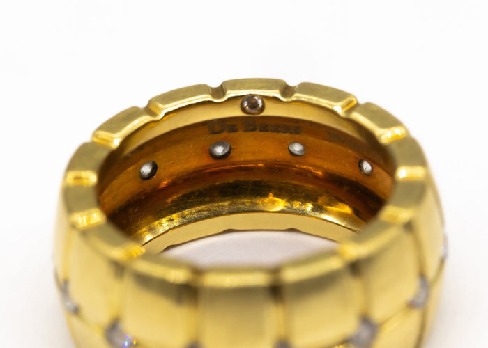 Bague 50 Bague DeBeers Or et diamants 58 Facettes