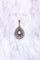 Collier Collier pendentif goutte ancien or et argent, diamants taille rose 58 Facettes
