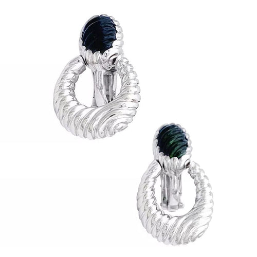 Boucles d'oreilles Boucles d'oreilles Boucheron, "Ludivine", or blanc, tourmaline verte. 58 Facettes 32980