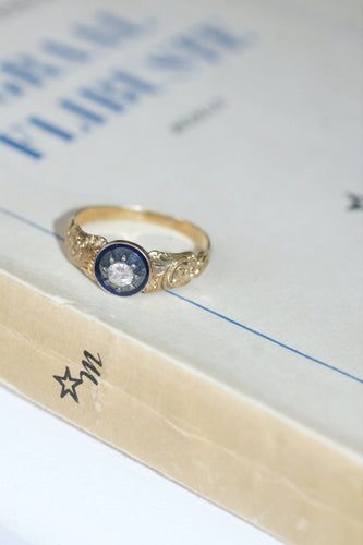 Bague Bague jonc émaillée en or et diamant 58 Facettes