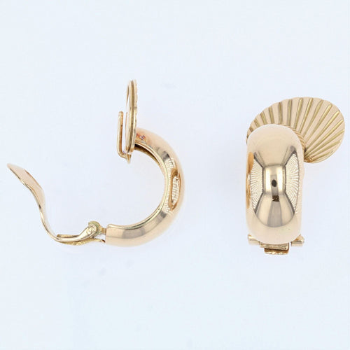 Boucles d'oreilles Clips d'oreilles en or rétro 58 Facettes 22-034