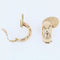 Boucles d'oreilles Clips d'oreilles en or rétro 58 Facettes 22-034