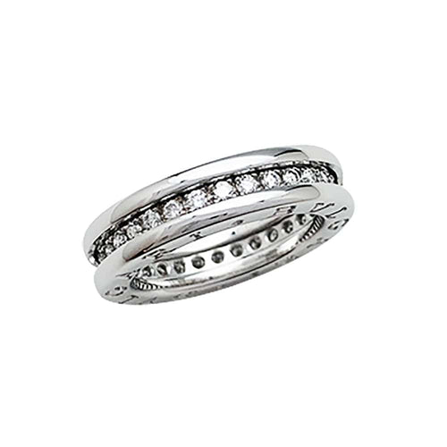 Bague 49 Bague Bulgari, "B.Zero1", or blanc et diamants. 58 Facettes 30876