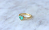 Bague Bague coeur émeraude Colombienne & diamants 58 Facettes
