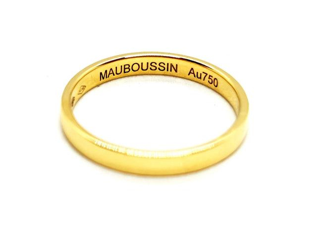 Bague 51 Mauboussin Bague Alliance Ruban du bonheur mon amour Or jaune 58 Facettes 1371746CN