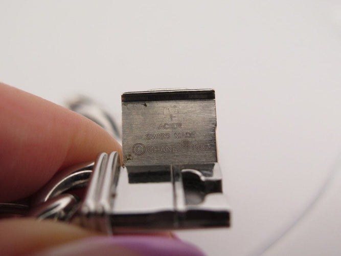 Montre vintage montre CHANEL premiere chaine gourmette gm diamant quartz 58 Facettes 253634