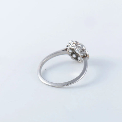 Bague 53 Bague Art déco platine et diamants 58 Facettes