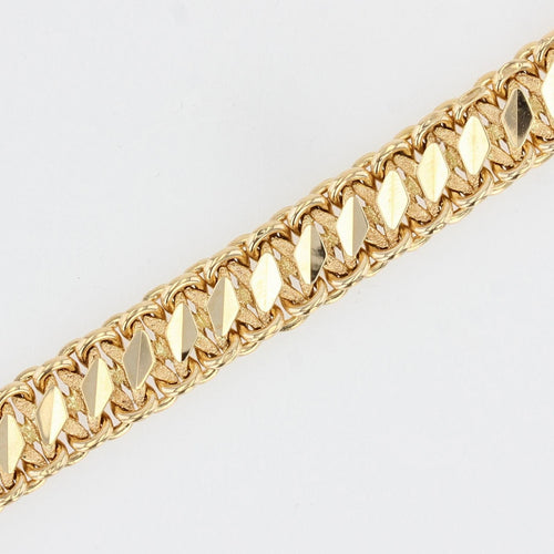 Bracelet Bracelet en or jaune gourmette d'occasion 58 Facettes 21-574