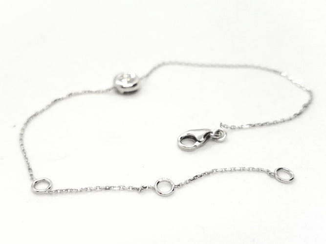 Bracelet Bracelet Or blanc Diamant 58 Facettes 579001RV