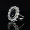 Bague 54 Bague ancienne pompadour saphir diamants 58 Facettes 21-795